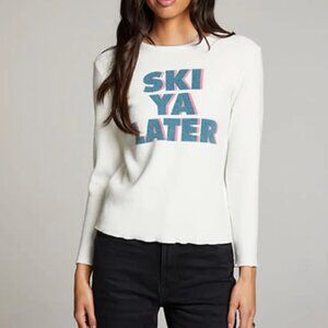Ski Ya Later Long Sleeve, white